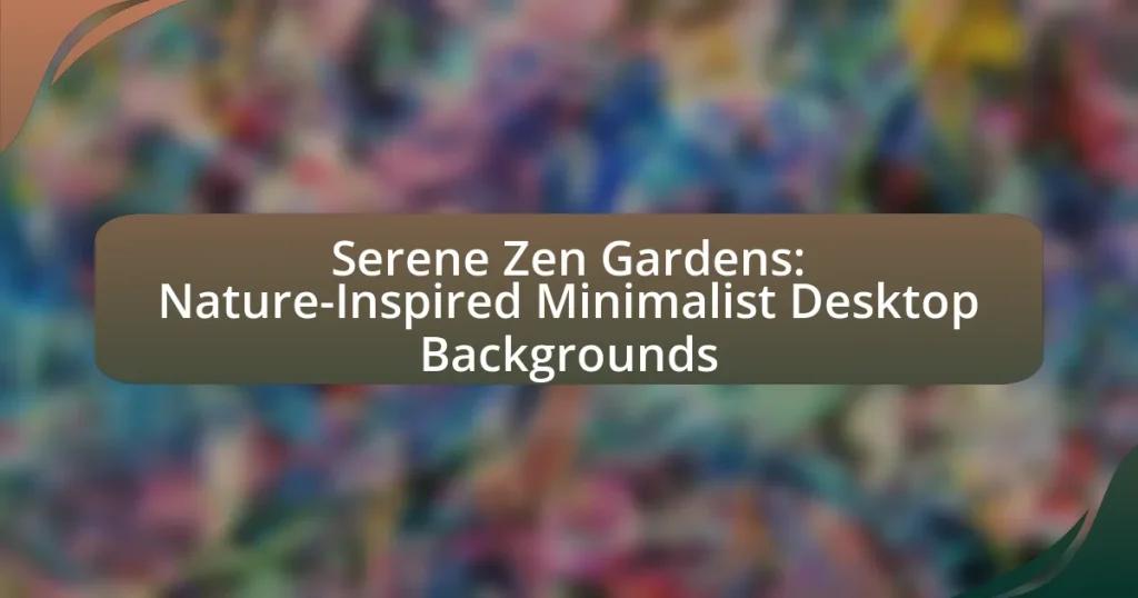 Serene Zen Gardens: Nature-Inspired Minimalist Desktop Backgrounds
