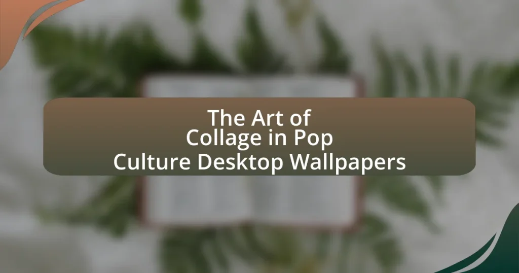 The Art of Collage in Pop Culture Desktop Wallpapers