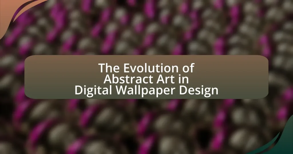 The Evolution of Abstract Art in Digital Wallpaper Design