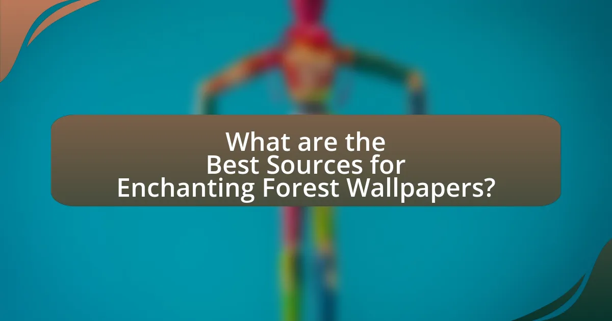 What are the Best Sources for Enchanting Forest Wallpapers?