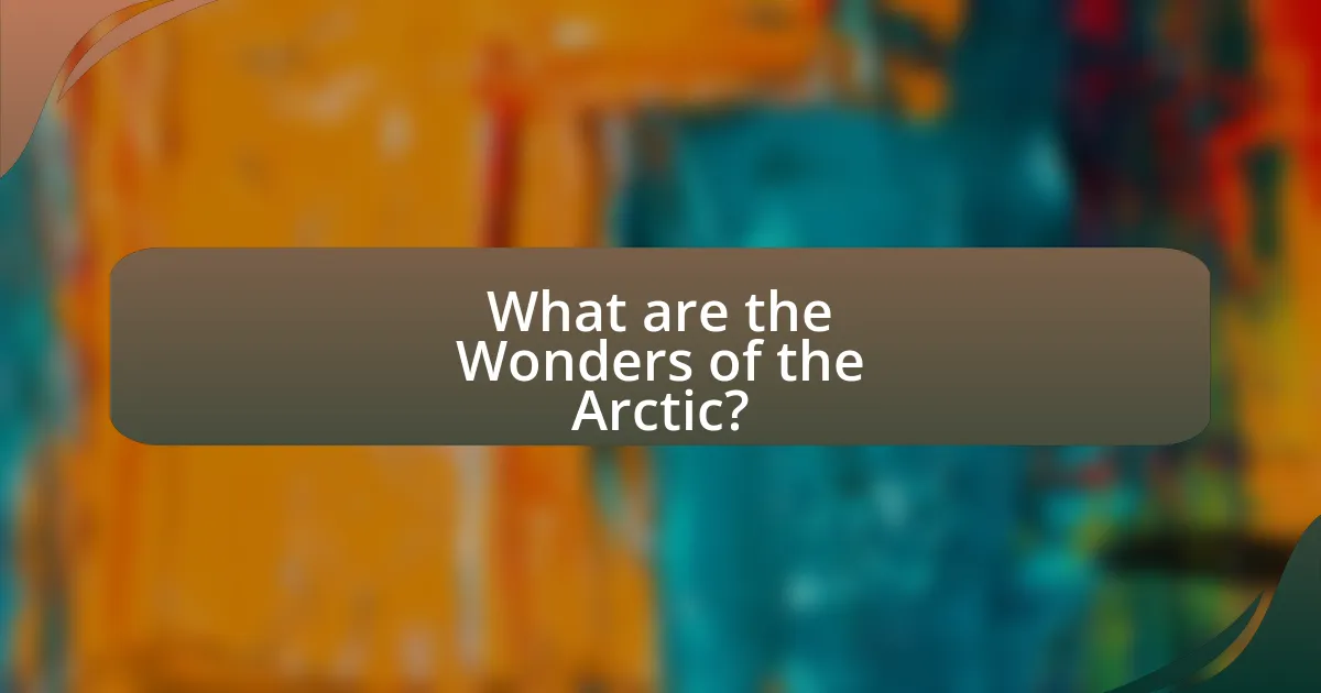 What are the Wonders of the Arctic?