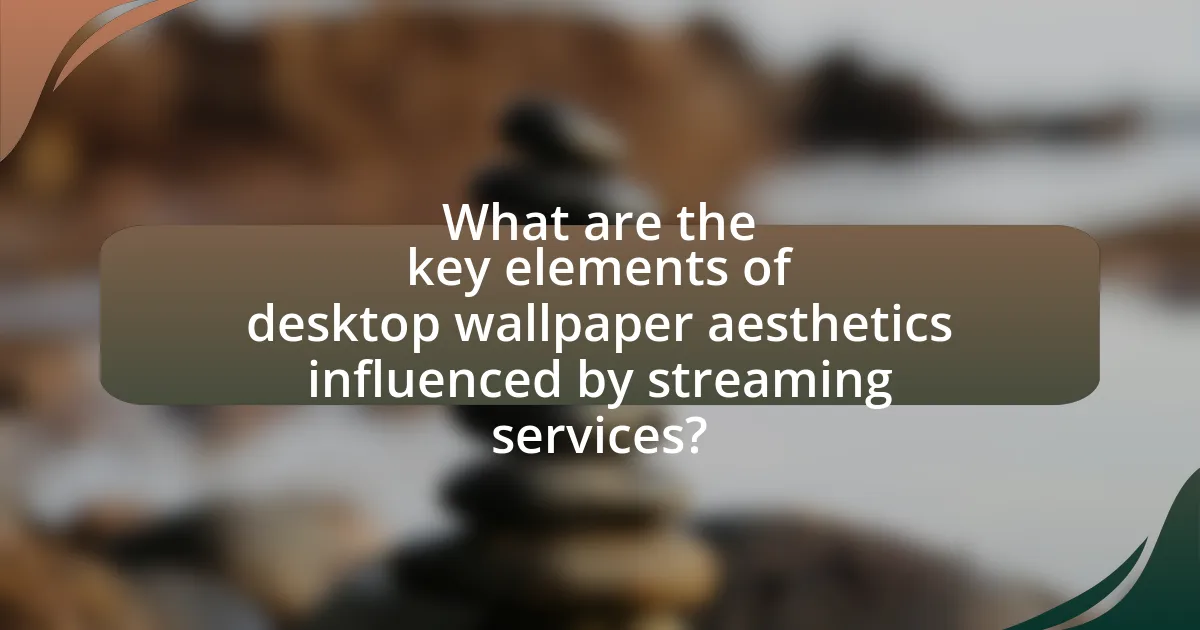 What are the key elements of desktop wallpaper aesthetics influenced by streaming services?