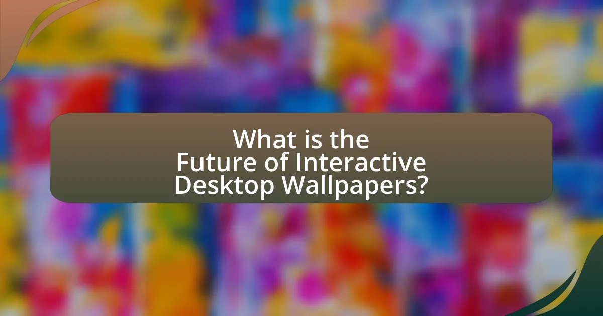 What is the Future of Interactive Desktop Wallpapers?
