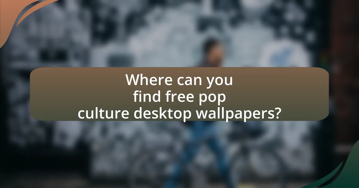 Where can you find free pop culture desktop wallpapers?